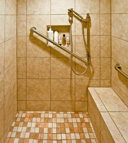 shower handicap accessible bathroom bathrooms aging place remodeling ada seniors remodel modifications disabled showers bars walk grab layout elderly safety