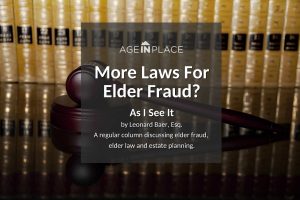 More elder fraud laws?